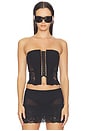 view 1 of 7 Opacity Corset in Black