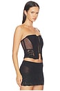 view 2 of 7 Opacity Corset in Black