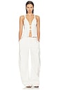 view 4 of 4 Pleated Panel Top in White