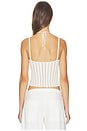 view 4 of 7 Laced Chevron Halter Top in Ivory