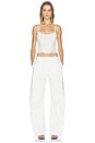 view 5 of 7 Laced Chevron Halter Top in Ivory
