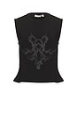 view 7 of 7 Inverted Lace Cutoff in Black