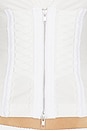 view 6 of 7 Zip Corset Tank in White