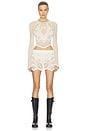 view 5 of 7 Crochet LS Top in Ivory