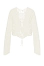 view 6 of 7 Crochet LS Top in Ivory