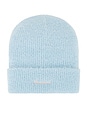 view 1 of 2 Ivy Fuzzy Beanie in Glacier Blue