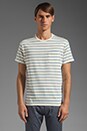 view 1 of 4 Pocket Tee in Blue Stripe