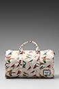 view 2 of 6 Bad Hills Workshop Novel Duffle in Watercolored Bird Print