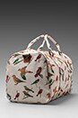 view 3 of 6 Bad Hills Workshop Novel Duffle in Watercolored Bird Print