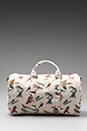 view 4 of 6 Bad Hills Workshop Novel Duffle in Watercolored Bird Print