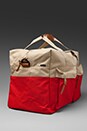 view 3 of 7 Walton Duffle Bag en Red/Khaki in Red & Khaki
