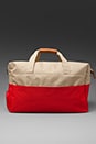 view 4 of 7 Walton Duffle Bag en Red/Khaki in Red & Khaki
