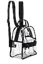 view 3 of 4 Nova Mini Backpack in Black & Clear