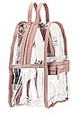 view 3 of 4 Nova Mini Backpack in Ash Rose & Clear