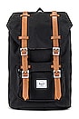 view 1 of 4 Little America Mid Volume Backpack in Black & Tan
