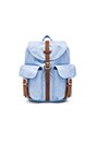 view 1 of 4 Dawson Backpack in Chambray Crosshatch & Tan