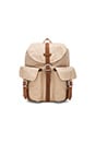 view 1 of 4 Dawson Backpack in Khaki & Nectarine Scatter & Tan
