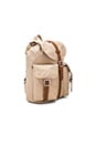 view 3 of 4 Dawson Backpack in Khaki & Nectarine Scatter & Tan