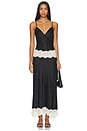 view 1 of 3 Winslet Slip Dress in Black & Cream