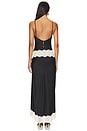 view 3 of 3 Winslet Slip Dress in Black & Cream