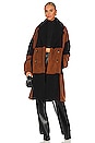 view 1 of 4 Sebastian Coat in Brown & Black