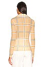 view 3 of 4 Gretel Shirt in Tangelo Check
