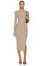 view 1 of 4 Asher Dress in Stone Melange