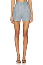 view 1 of 6 Zinna Short in Blue Stripe
