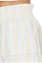 view 6 of 6 MIRA ショートパンツ in Beige Stripe
