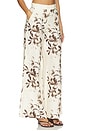 view 3 of 7 PANTALON CAPRI in Painted Flower Chocolate