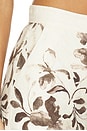 view 7 of 7 PANTALON CAPRI in Painted Flower Chocolate