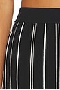 view 6 of 6 Peony Skirt in Black Ivory Stripe