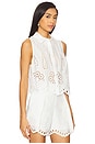 view 2 of 4 TOP À ŒILLETS in White