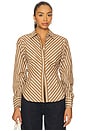 view 1 of 4 Drexel Shirt in Copper Stripe