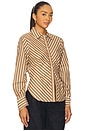 view 2 of 4 Drexel Shirt in Copper Stripe