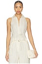view 1 of 4 Sloan Linen Vest in Ivory