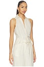 view 2 of 4 Sloan Linen Vest in Ivory
