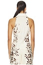 view 3 of 4 GILET SLOAN in Painted Flower Chocolate
