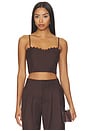 view 1 of 5 Bella Bustier Top in Chocolate