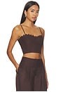 view 2 of 5 Bella Bustier Top in Chocolate