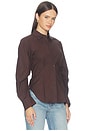 view 2 of 4 Drexel Shirt in Chocolate