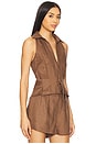 view 2 of 4 Sloan Vest in Chocolate