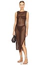 view 4 of 4 Luciana Dress in Brauna Brown