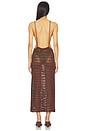 view 3 of 3 Long Pipa Knit Dress in Brauna Brown