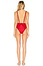 view 3 of 3 Marina Maillot One Piece in Flamed Red