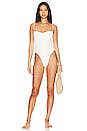 view 1 of 3 Crepe Jen One Piece Swimsuit in Off-white