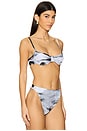 view 2 of 4 Fran Bikini Top in Dusk Print