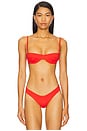 view 1 of 4 Vintage Bikini Top in Coral