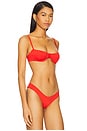 view 2 of 4 Vintage Bikini Top in Coral