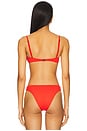 view 3 of 4 Vintage Bikini Top in Coral